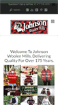 Mobile Screenshot of johnsonwoolenmills.com